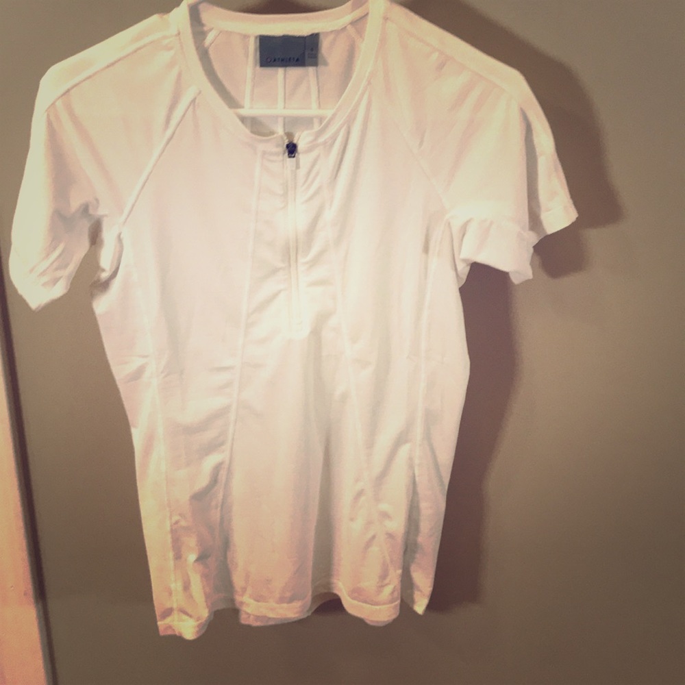 Athleta white work out top